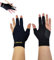 TUKEVA 2 Stück 3 Finger Snooker Handschuh rutschfeste Poolhandschuhe Billard Snooker Queue Handschuhe Atmungsaktive Billard Handschuhe für Snooker,Queue,Sport,passt auf Linke (Schwarz)