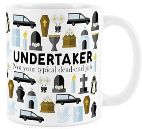 Purely Home Undertaker Mug - Dark Humour Trades Funny Novelty Gift - Tea/Coffee Hot Drinks Ceramic Cup Present for Funeral Directors