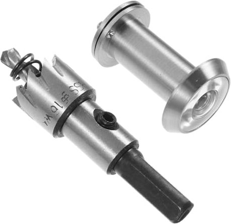 ANDRESLAD Türspion Set Mit Bohrer Hochwertiger Metall Sicherheitsspion Mit Sichtschutz Für Haustür Wohnungstür Security Door Viewer Peephole