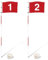 Moqqeu Golf Practice Mat - Red, Artificial Turf, Foldable, 3' x 5'
