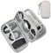 Peysaitr Cable Case Cable Organiser Bag, Electronics Accessories Organizer Bag, Travel Cable Organiser Bag, Travel Gadget Bag for USB, Cable, Drive, SD Card, Charger Hard Disk(Gray)