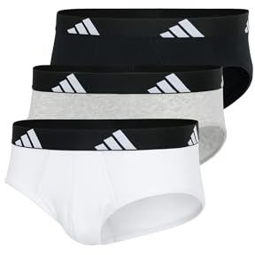 adidas Herren Brief (3 Pack) - Active Flex Cotton - Slip - Bequeme Unterwäsche