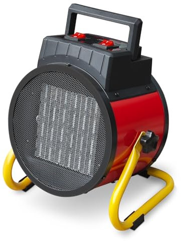 Triclicks 1500W/3000W Electric Heater, Portable Fan Heater with 2 Heat Settings, Space Heater Adjustable Thermostat Control, Portable Radiator With Carry Handle, for Bedroom/Industrial/office