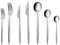 Karaca Braga 84-Piece Cutlery Set for 12 People with Forks, Spoons, Knives, Modern Stainless Steel Flatware, Dishwasher Safe, Silver