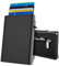 Mens Wallets, Slim Wallets for Men UK, RFID Blocking Aluminum Pop Up Card Case with Coin Pocket, Magnetic Closure & ID Window & Cash Slot, Smart Leather Card Holder Hold up to 11 Cards, Gift Box