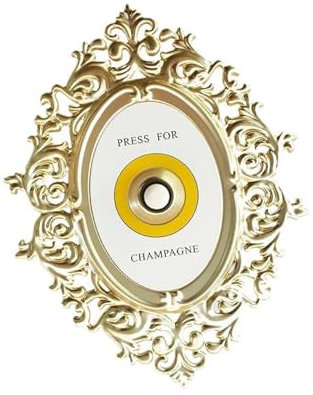 Sharplace Push Button Doorbell Mini Press Bell Home Decoration Electric Crafts Vintage Creative Door Chime Ornament for Entrance Office