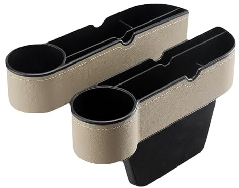 Car Seat Organizer, Car Seat Organizer, 2 Pack Leather Car Seat Storage Boxes, Console Organizer, Car Between Seats, Inser