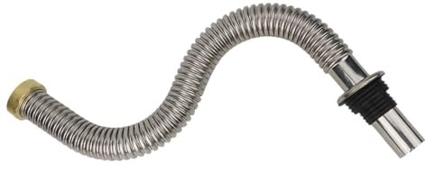 NihaoWXM Flexibler Ablaufschlauch 40 cm 60 cm Edelstahl Küche Badezimmer Waschbecken Siphon Abfallablauf Flexibles Rohr Schlauch Home Retractable Drainage Tube(40cm)