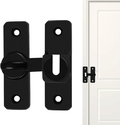 Gate Latch - 7.5 x 2.3 x 5 cm Heavy Duty Bar Door Lock | Home Security Anti-Thief Device | Security Latch for Shutters, Sheds, Room, Window Cabinet