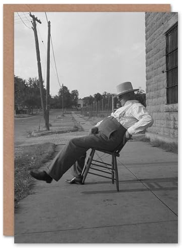 Artery8 Dorothea Lange Art Card Oklahoma Sheriff in Front of Jail