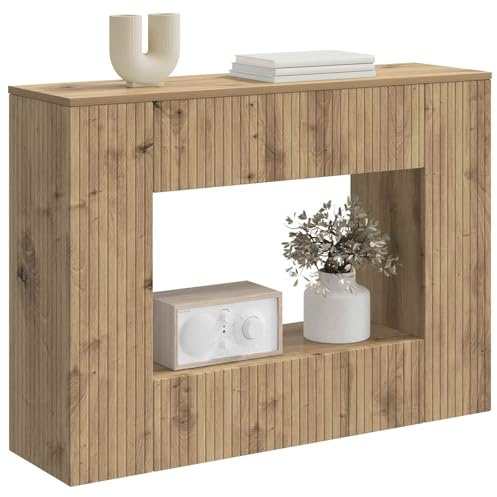 vidaXL Konsolentisch Artisan-Eiche 101 x 29 x 74 cm Holzwerkstoff, Wohzimmer, moderner Konsole Tisch, rechteckig, langlebig, wasserabweisend, Akzent für Flur, kompakte Ablage