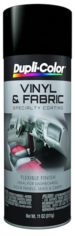 Dupli-Color HVP106 Vinyl and Fabric Coating Spray Paint - Flat Black - 11 oz Aerosol Can
