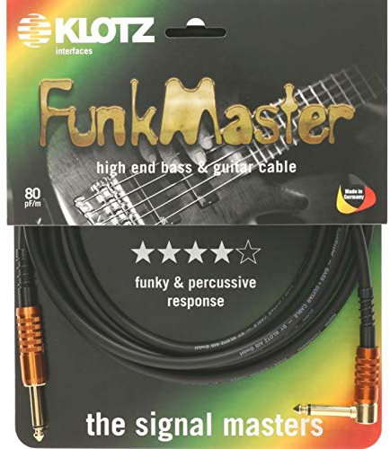 KLOTZ FunkMaster high end gitarren- & bass kabel (gerade - gewinkelt) (4,5)
