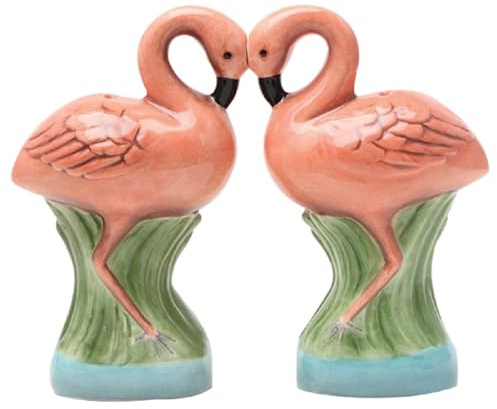 Pacific Giftware Salt & Pepper Shakers - Flamingos Ceramic Kitchen Gifts 8359