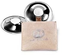 Quaranta Settimane Qs0230030 Copricapezzoli D'Argento Nati Naturali Coppette In Argento Per L'Allattamento, Argento