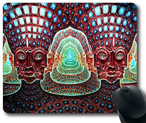 Size 9*7-10000 Days Abstract music tool grey psychedelic music bands (050404) Custom Rubber Gaming Mousepad /Mouse Pads / Mouse Mats in 250mm*200mm*3mm