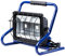 as - Schwabe Tragbarer CHIP-LED Strahler – 80 W mobiler Baustrahler – Fluter mit 3 m Kabel – IP44 – inklusive 2-fach Steckdose – 6800 Lumen – Schwarz, Blau I 46928