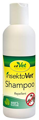 cdVet insektoVet Shampoo schützender Repellent Insektenschutz für Hund und Katze – effektive und wohlriechende Fellpflege, 100 ml