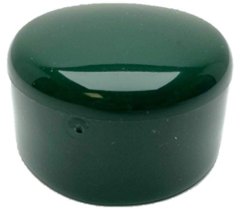 Zaunbau Pfostenkappen Rundrohr Ø 34-35mm grün 10 Stück PVC