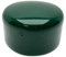 Zaunbau Pfostenkappen Rundrohr Ø 34-35mm grün 10 Stück PVC