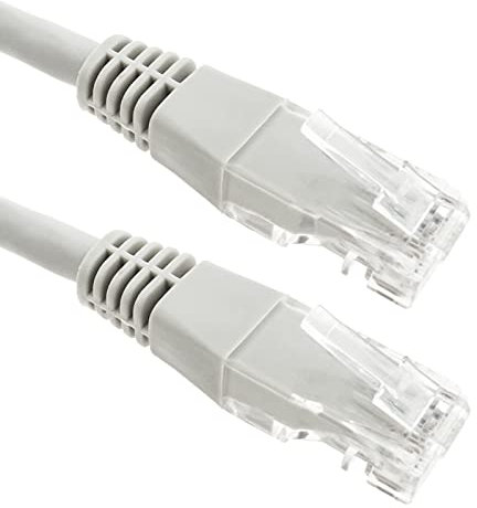BeMatik - Cable de Red ethernet LAN UTP RJ45 de Cat.6 Gris de 1m