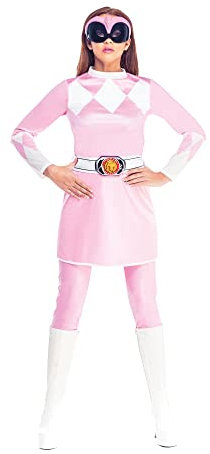 Rubie's Déguisement Officiel du Power Ranger Rose - Taille XS 34-36