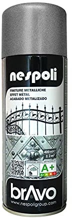 Nespoli Pintura en Spray, Color Gris Medio Forja, Efecto Hierro Forjado, 400 ml, Acabado Profesional