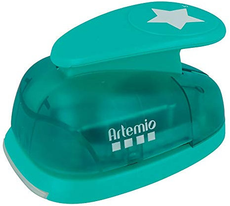 Artemio Jumbo Etoile Locher, Kunststoff, Mehrfarbig, 14 x 9 x 23 cm