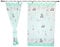 TupTam Kinderzimmer Vorhänge Baby Gardinen mit Schleifen 2er Set, Farbe: Baby Tiere Grau/Grün, Größe: ca. 155x95 cm