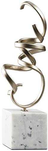 Signature Design by Ashley Pallaton Moderne Marmor-Skulptur, dekorative Skulptur, 53 cm, Gold-Finish
