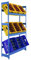 Simonrack Getränkekistenregal, 3 Kästen, Flaschenregal, Getränkekistenhalter, Kistenregal, Grau - Simonbottle