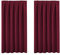 BellaHills Blackout Curtain - Pencil Pleat Room Darkening Privacy Protecting Window Treatment Blinds Noise Reducing & Baby's Good Sleep 46 x 54 Inch, 2 Panels, Burgundy