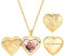 PROSTEEL Collier Femme Coeur Plaqué Or Chaîne Pendentif Médaillon Porte Photo Personnalisé avec Dessins Fleurs Bijoux Moderne Doré pour Fille Cadeau Parfait des Fêtes Noël