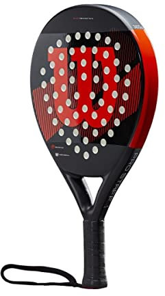Wilson Pro Staff Team, Pala De Pádel Fibra Vídrio Y EVA 370 G Unisex Adulto, Negro, 2