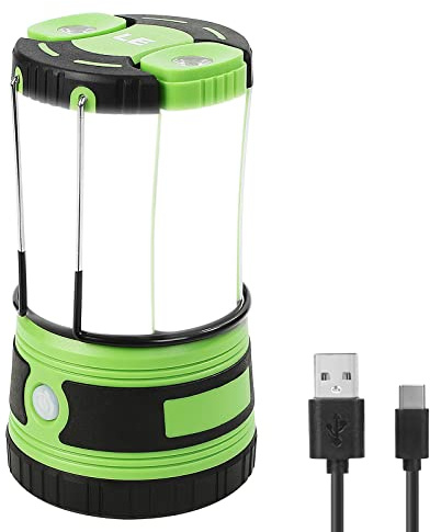 Lepro 3 in 1 Rechargeable Camping Lantern with 2 Torches, 1000 Lumen