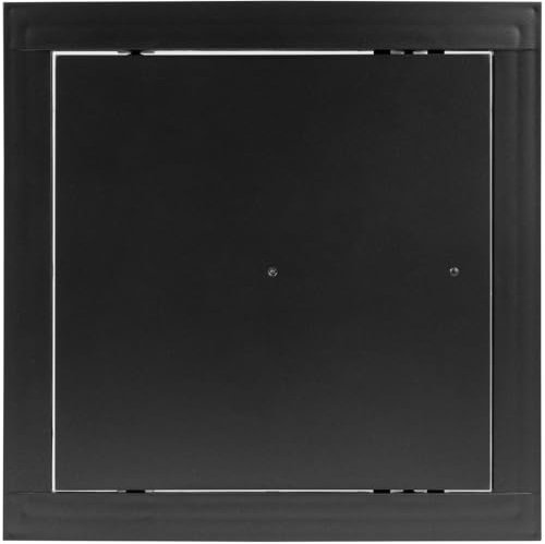 8 x 8 Inch / 200 x 200 mm Anthracite Access Panel Door Opening Flap Cover Plate - Plumbing, Electricity, Alarm Wall Access Panel for Drywall - Box Door Lock - Door Latch