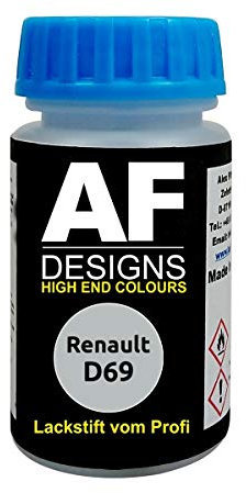 Lackstift für Renault D69 Gris Platine Metallic schnelltrocknend Tupflack Autolack