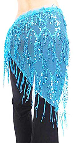 wufeng Lady Frauen Bauchtanz Hüfttuch Zubehör Gürtel Rock-Dame Bauchtanz Bauchtanz Bauchkette Wrap Erwachsene Tanz-Wear