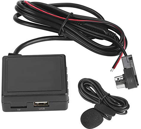 Qiilu Auto AUX Adapter Schnittstellenkonverter Bluetooth USB 3,5mm Stecker Musikempfängerkabel Musikempfänger Kabel Drahtloser Audio Passend für Alpine CD KS - U58 PD100 U57 U29 (19)