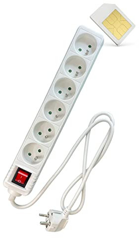 Spy Tec | Micro GSM Espion dans Multiprise 6 Prises - Ecoute en Direct à Distance - Mouchard GSM - Made in France