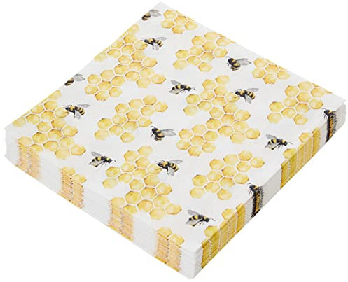 Anniversary House Tiflair Honey Bees Lunch-Servietten, 3-lagig