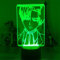 Anime 3D Nachtlicht Angriff auf Titan Theme Comic Licht Captain Levi Ackerman Led Illusion Lampe Für Kinder Weihnachten Geburtstagsgeschenk-7 Farbe keine Fernbedienung