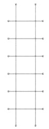 ELEO Rankgitter Tarent, verzinkt, 170x50 cm, feuerverzinkt
