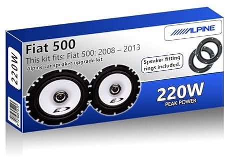 500 Speakers upgrade Rear Panel Alpine car speakers 6.5 17cm 220W