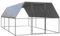 WIFESE Outdoor-Hühnerkäfig 3x6x2 m Verzinkter Stahl Voliere Hühnerstall Kleintierstall Freilaufgehege Hühner Kleintiergehege für Hühner Hennen Enten und Andere Kleintiere Praktische & Geräumige