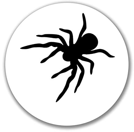 Huuraa Aufkleber Spinne Silhouette Geschenk 10cm Sticker Spinne Geschenkidee