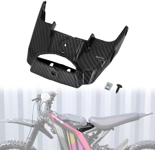 JFG RACING Sur Ron Batteriefach-Schlossabdeckung, Kohlefaser-Muster, für Elektro-Dirt-Bikes, Surron Light Bee Sur Ron X Sur Ron S