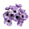 Rikyo Künstliche Mohnblumen, künstliche Anemonen, Kunstblumen mit Stiel, 27,9 cm, für Küche, Tisch, Tafelaufsatz, Vase, Zuhause, Hochzeit, Hintergrund, Bogen, Wand (lila)