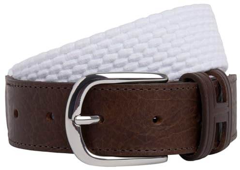 Hackett London Herren Parachute Belt Gürtel, White (Canvas White), L