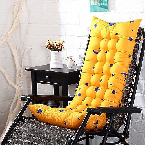 uyeoco Gartenstuhl-Auflage Schaukelstuhlkissen Schaukelstuhl Sitzauflage 53 * 170cm Stuhlkissen Hochlehner Auflage Rückenkissen Tatamimatte Relaxstühle (Color : 10#, Size : 53 * 180cm)